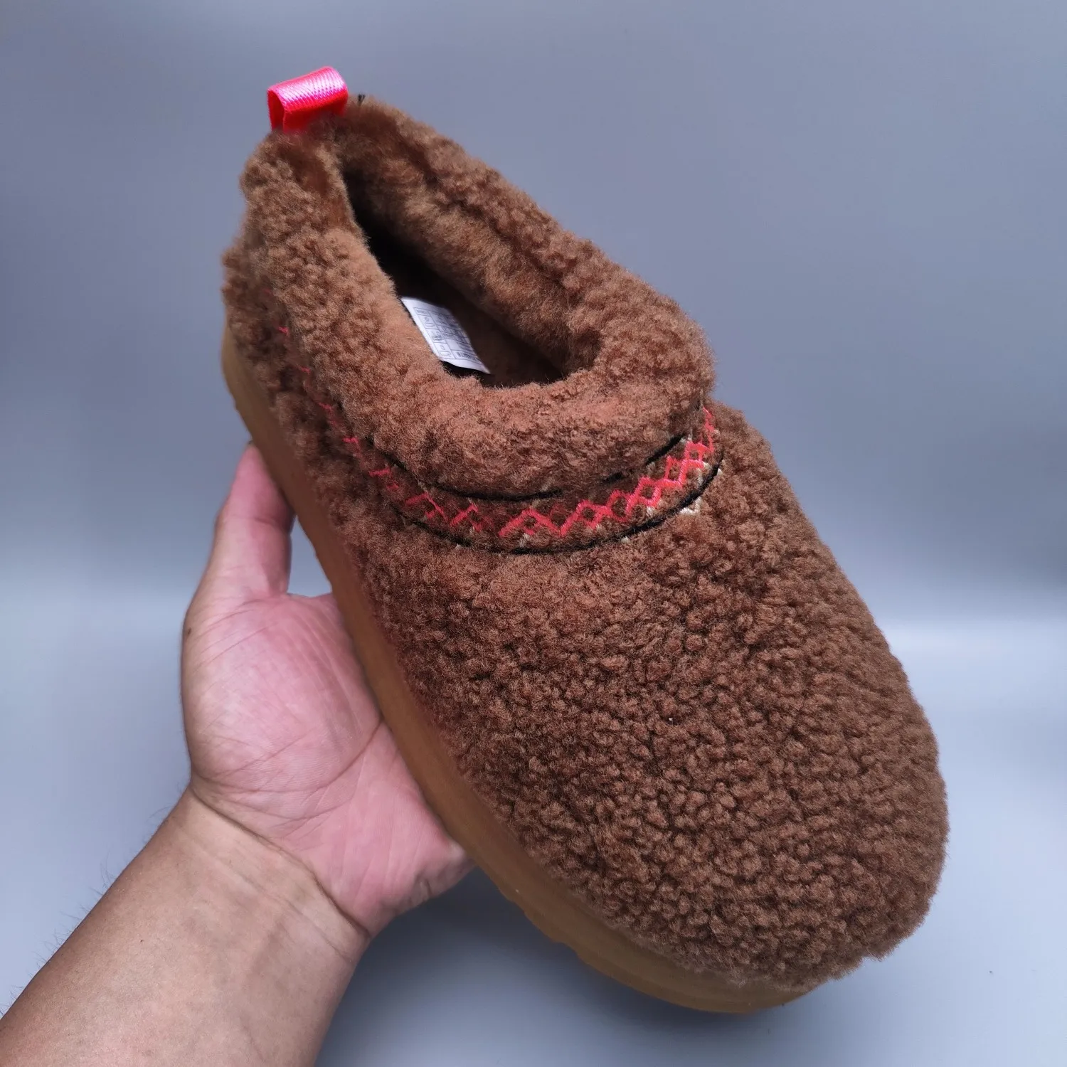 💰520 UGG sheepskin all-in-one snow boots 3976 Thick-soled ethnic style teddy roll women’s style Color: Teddy Brown White Black Size: 35-41